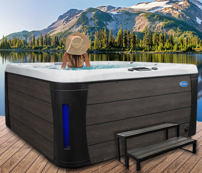 Calspas hot tub being used in a family setting - 